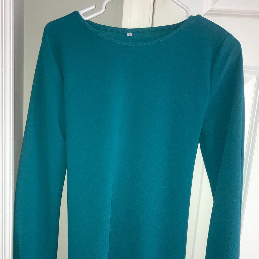 Teal Mini Dress
